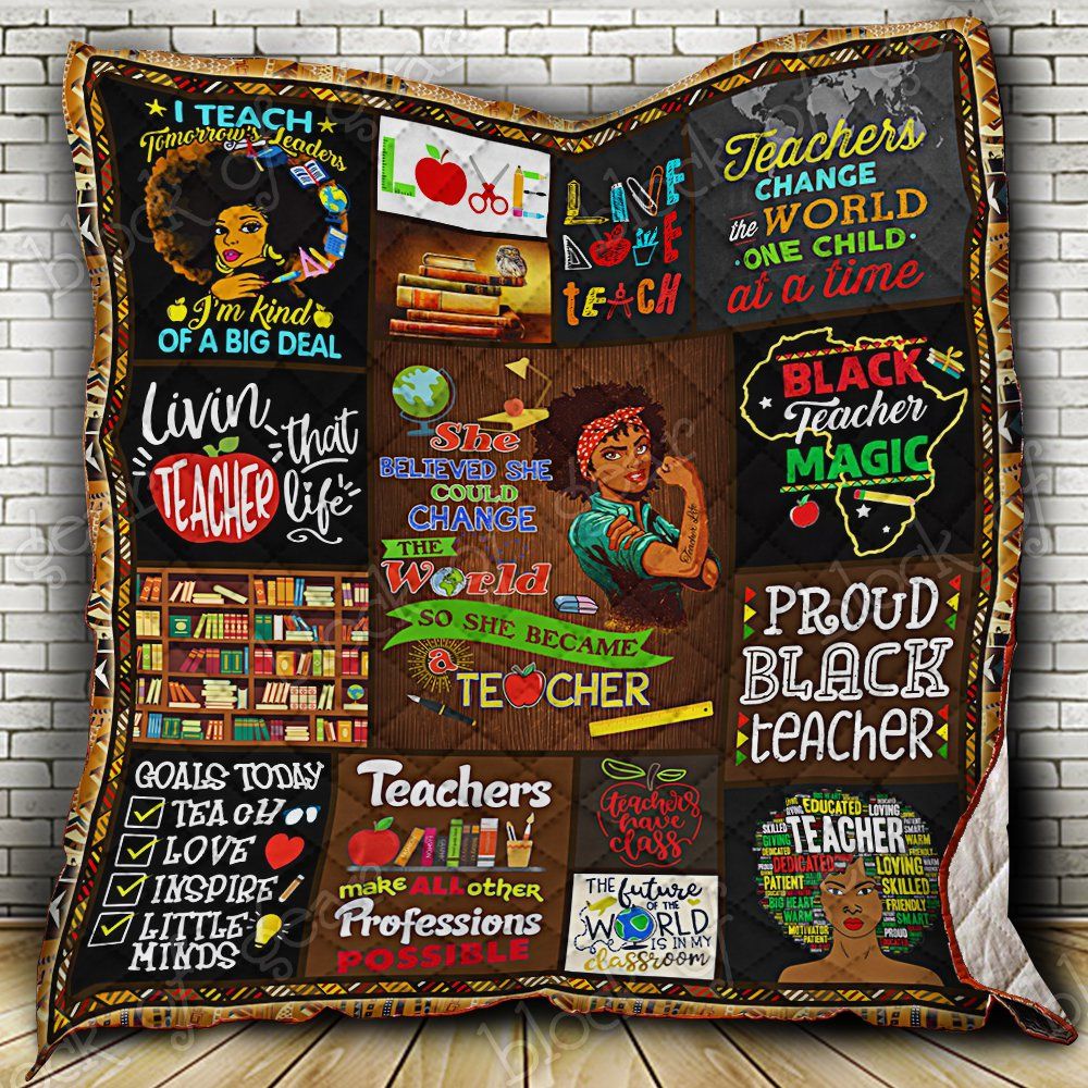 Black Teacher Magic Quilt Thb966 Dhc11122360Dd