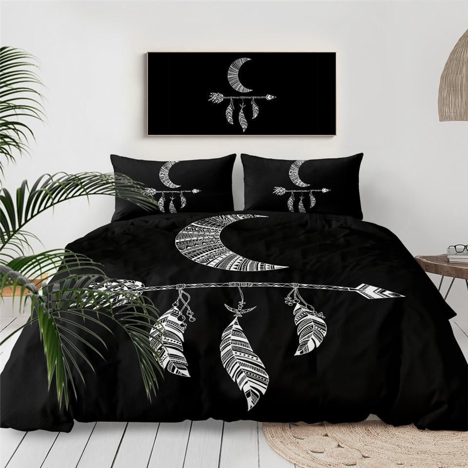 Black Tribal Arrows Ethnic Bedding Set