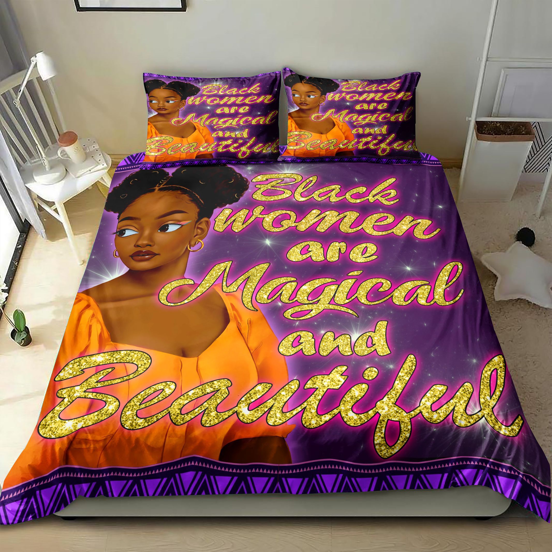 Black Woman Are Magical And Beautiful Bedding Set