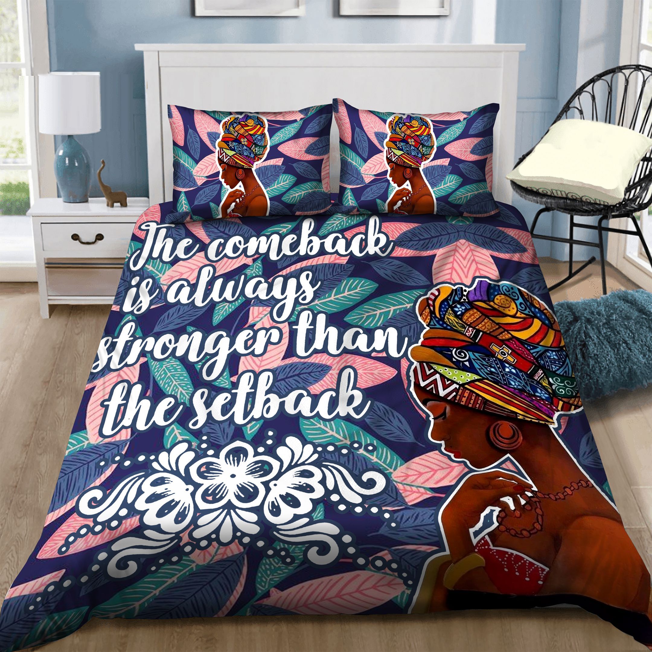 Black woman  Bedding Set