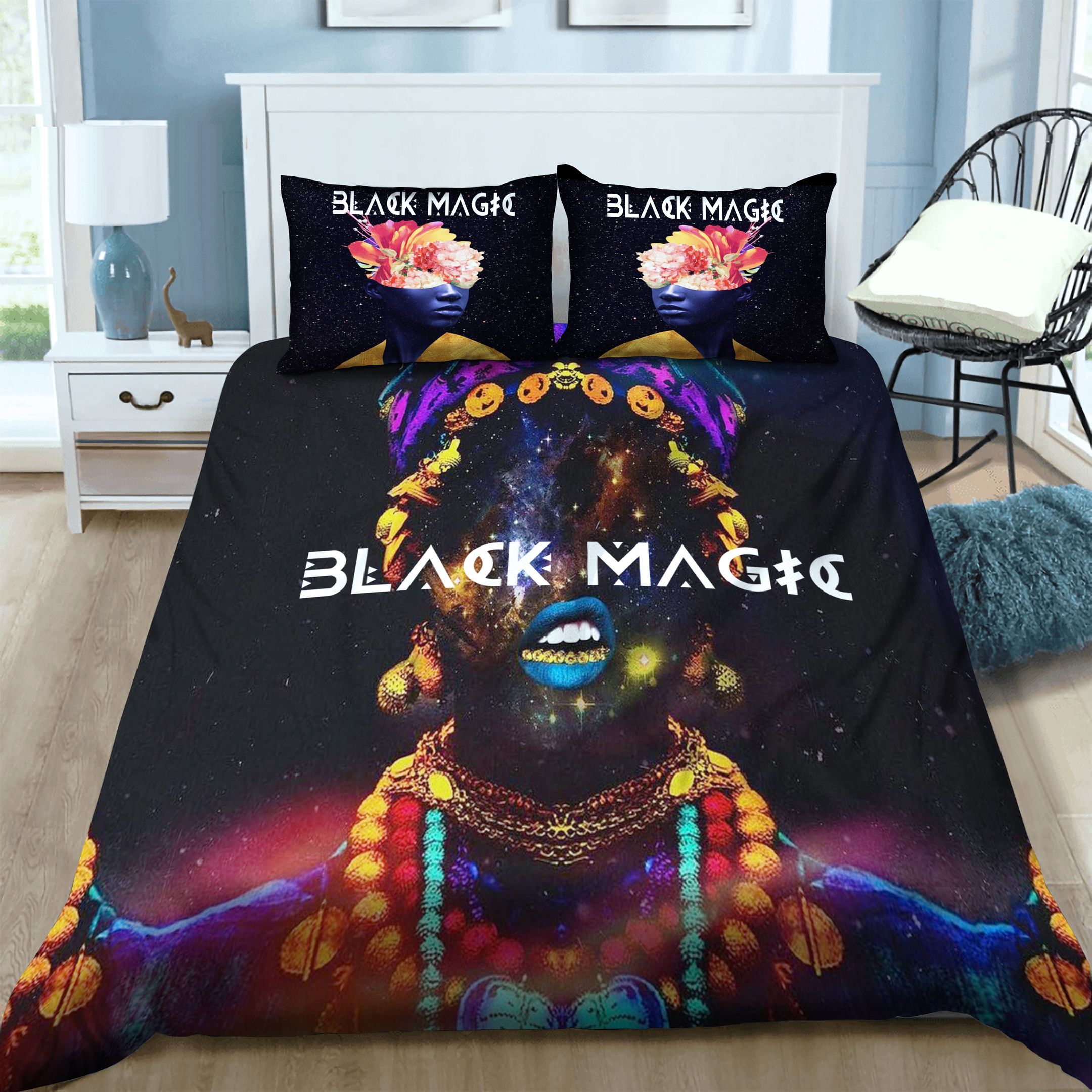 Black Woman Bedding Set