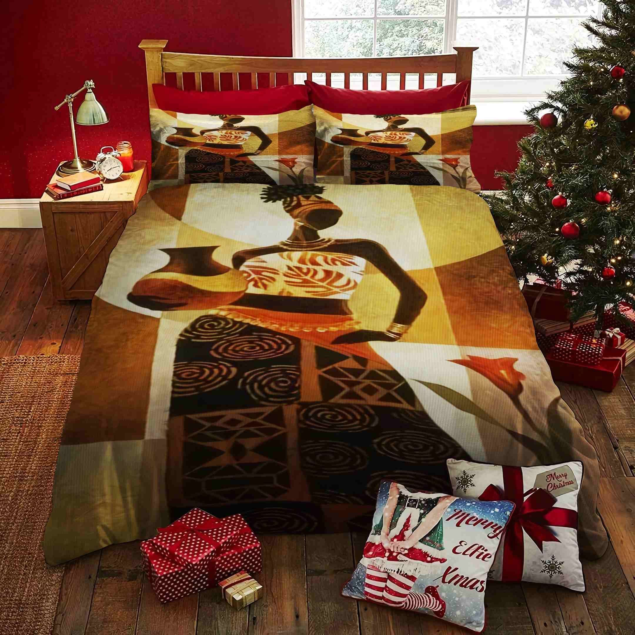 Black Woman Bedding Set