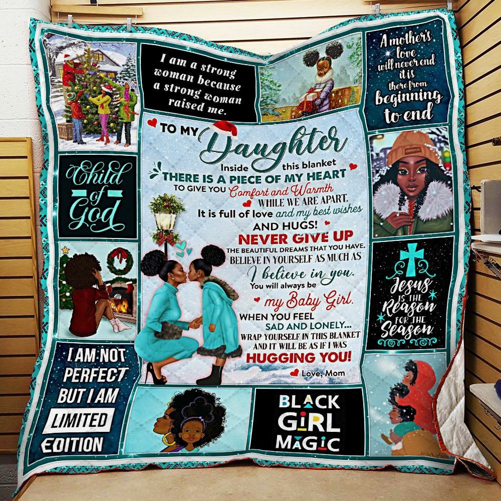 Black Woman Christmas HHC121104TH Quilt Blanket