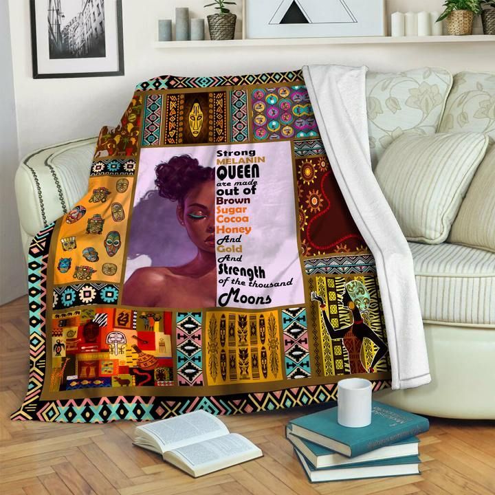 Black Woman Sherpa Fleece Blanket