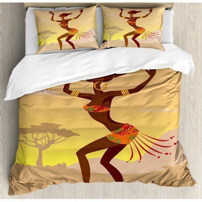 Black Woman Bedding Set