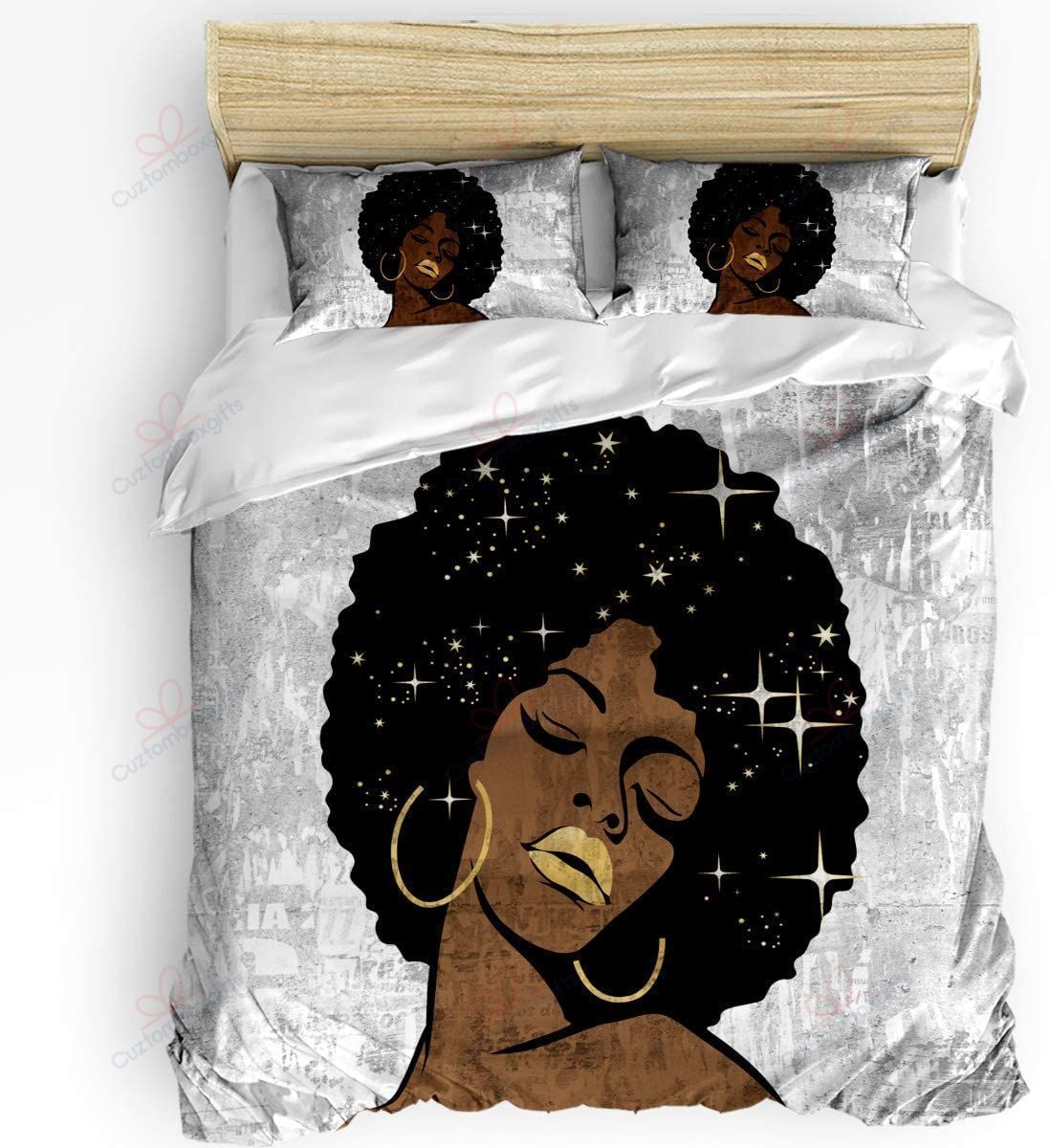 Black Woman Bedding Set