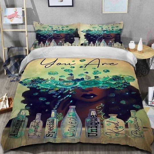 Black Woman Bedding Set