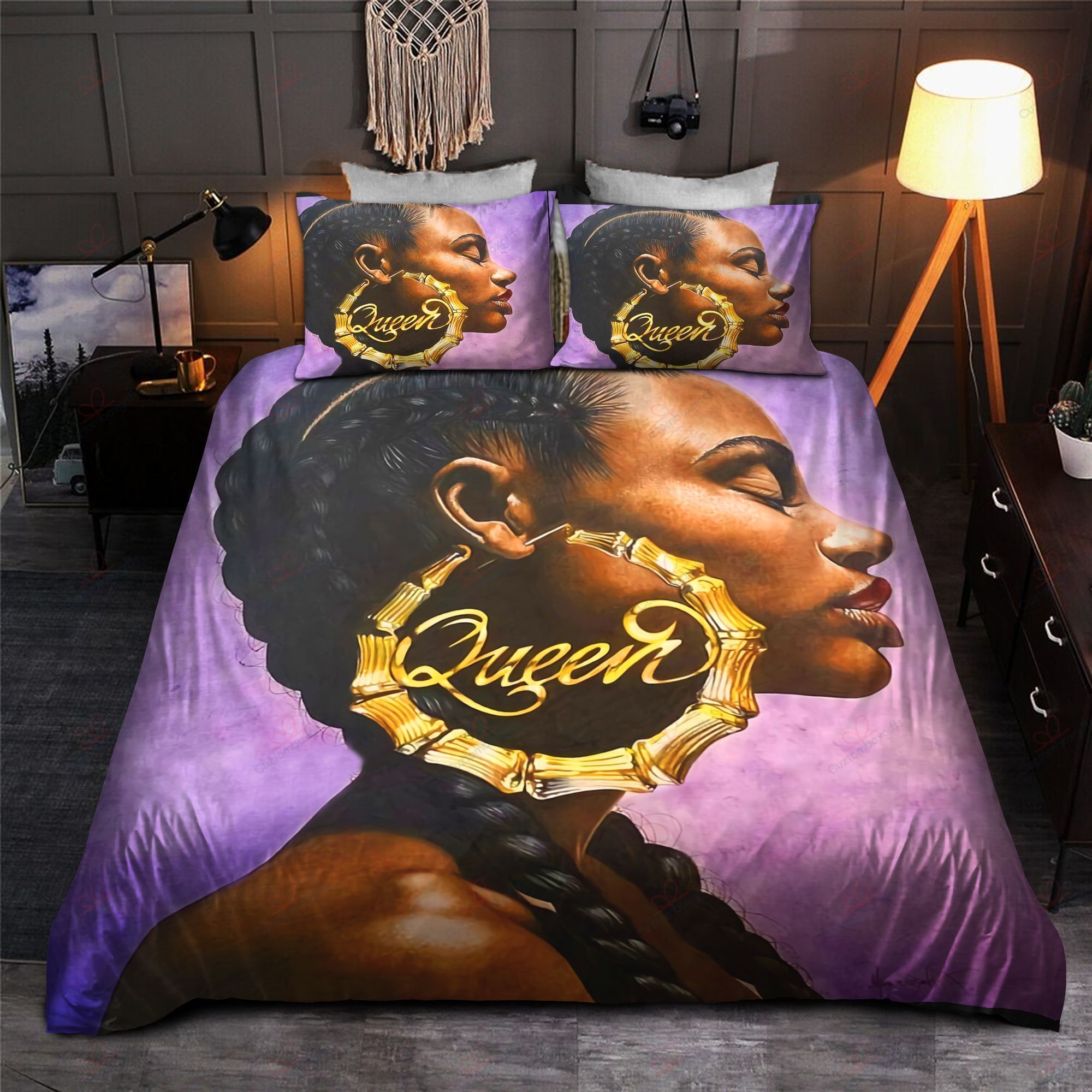 Black Woman Bedding Set