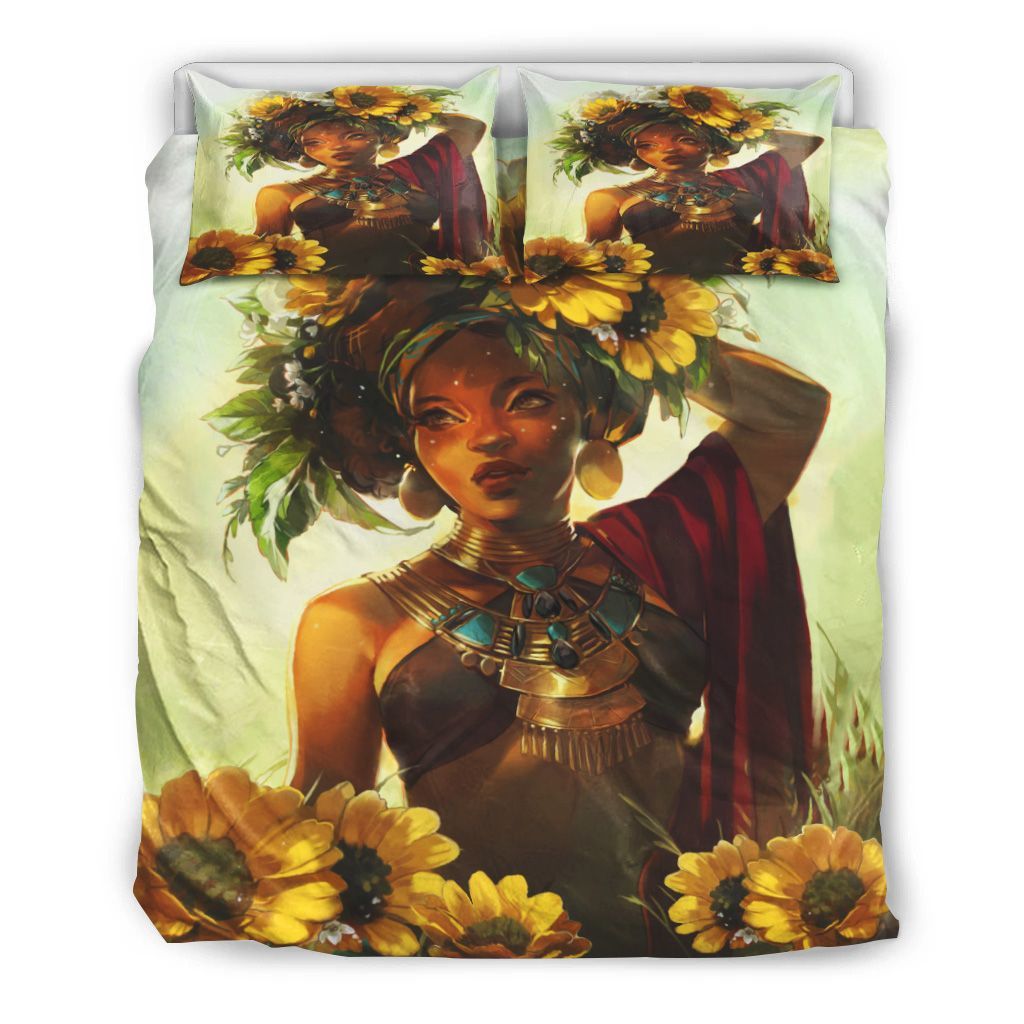 Black Woman Bedding Set