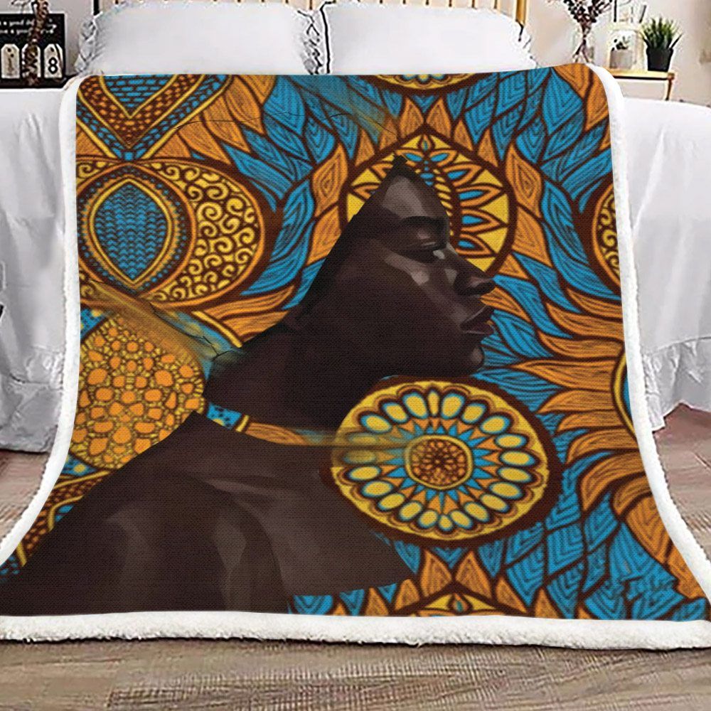 Black Woman Sherpa Fleece