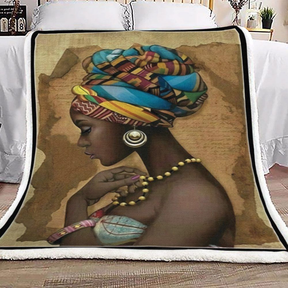 Black Woman Sherpa Fleece