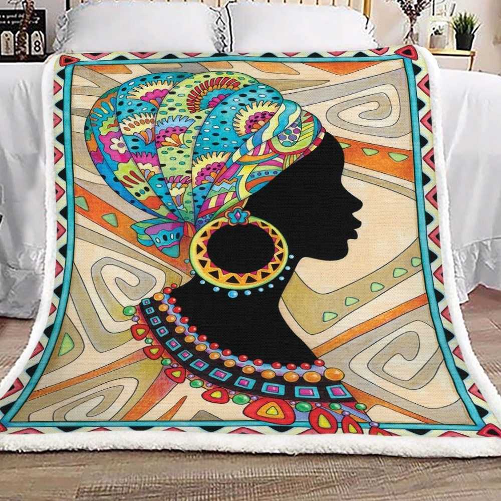 Black Woman Sherpa Fleece