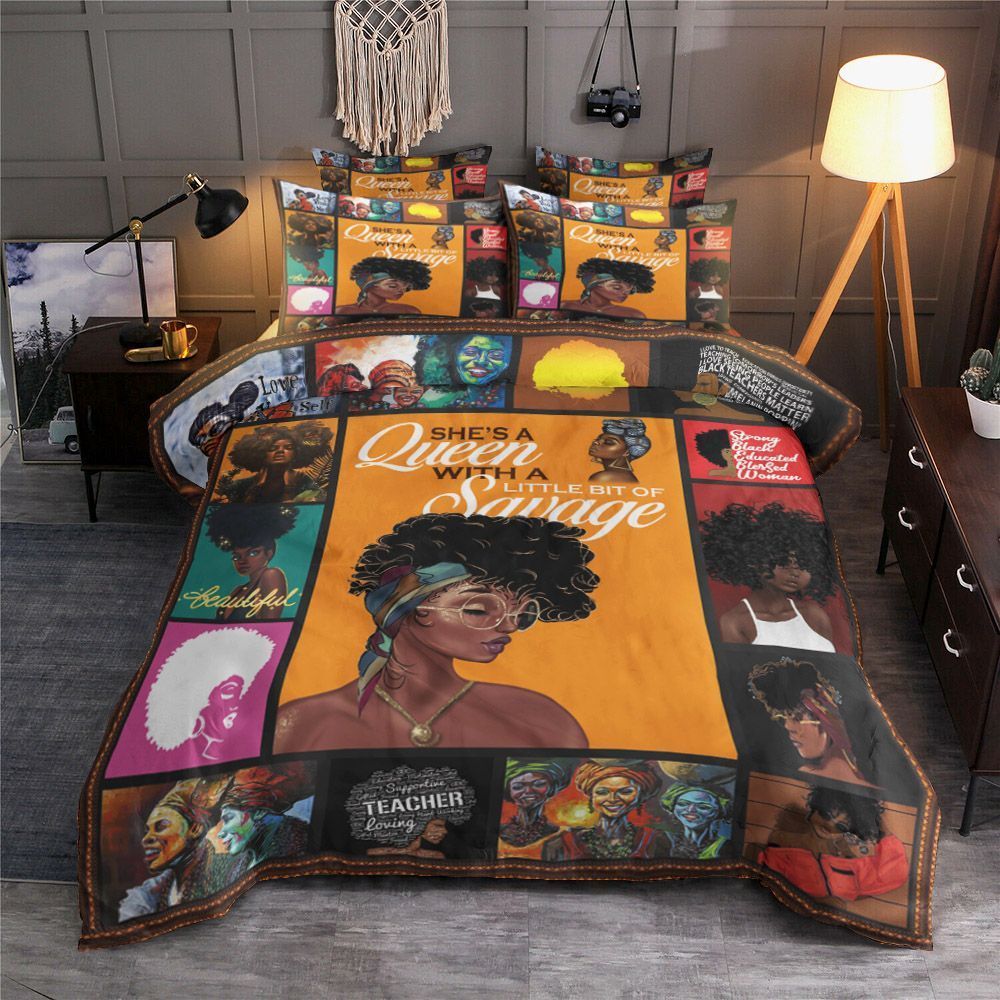 Black Women Beautiful Bedding Set