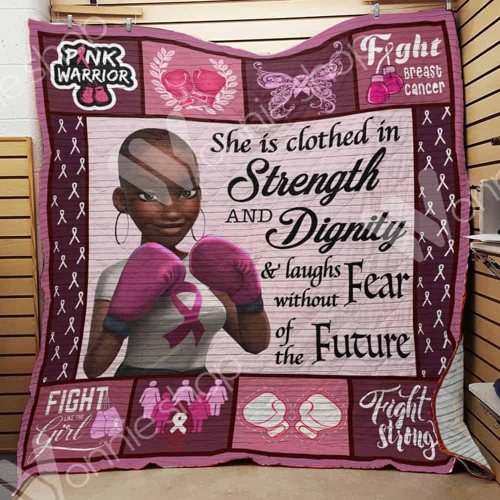 Black Women Breast Cancer Quilt Blanket DHC06021279TD