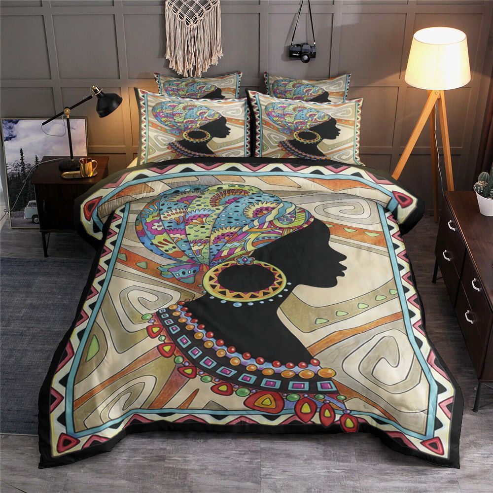 Black Women Bedding Set