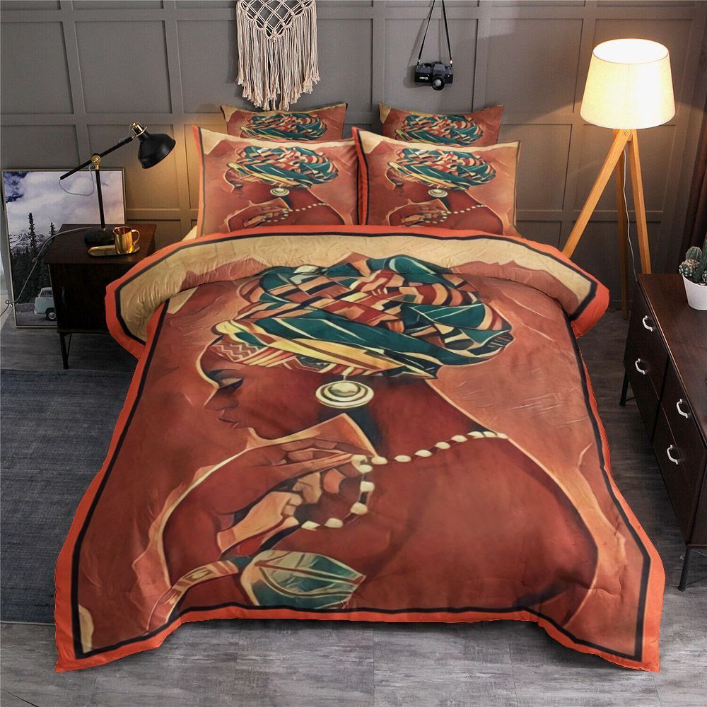 Black Women Bedding Set