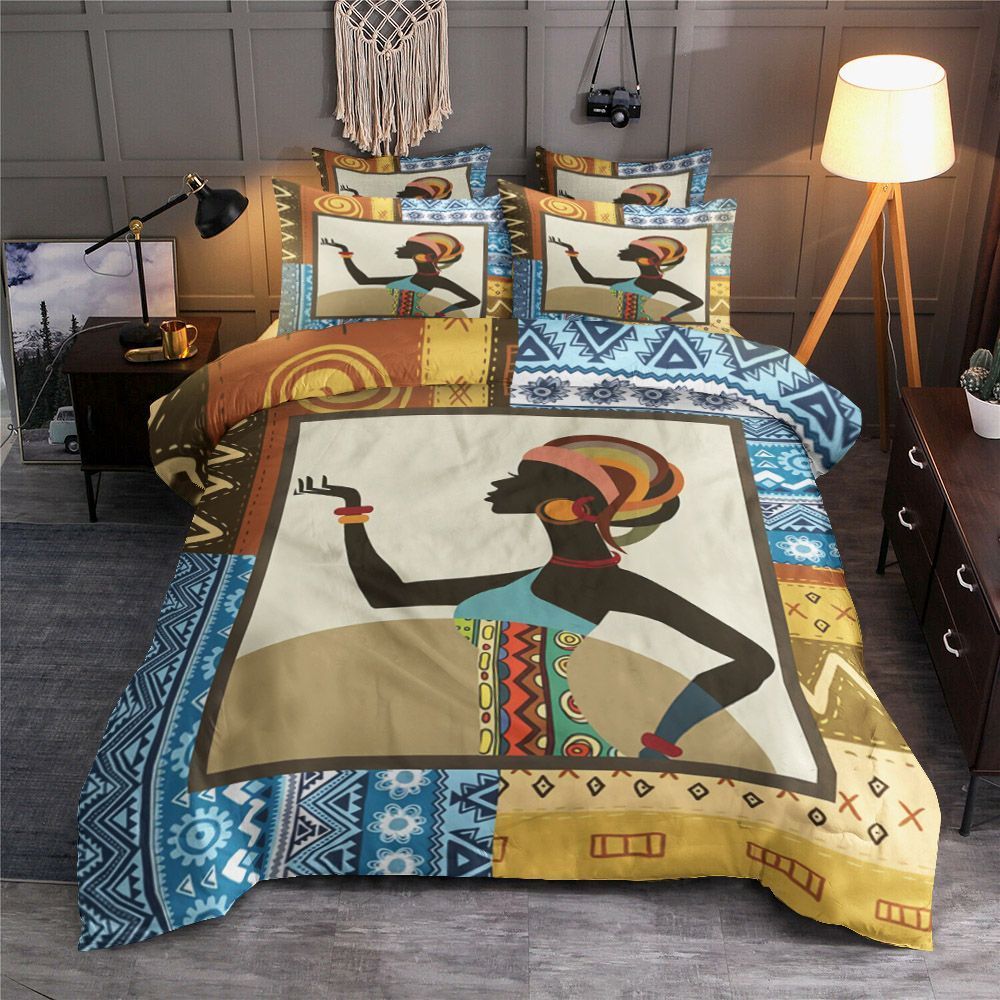Black Women Bedding Set