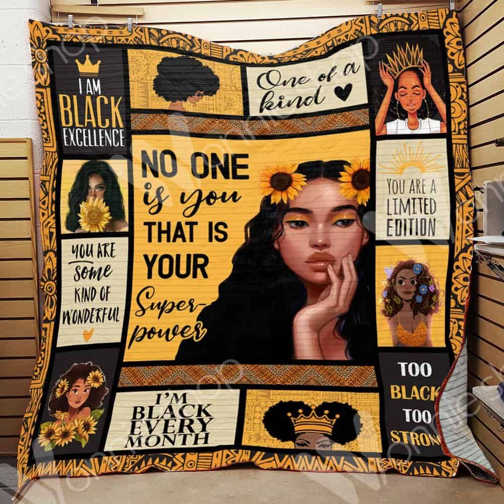 Black Women CL15100038MDQ Quilt Blanket