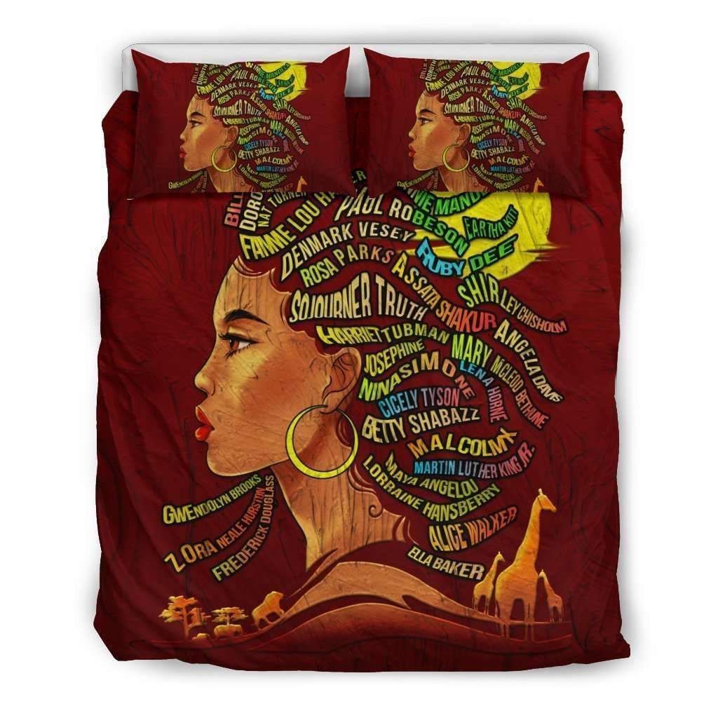 Black Women Bedding Set