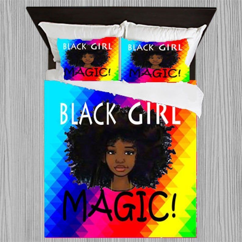 Black Women Bedding Set