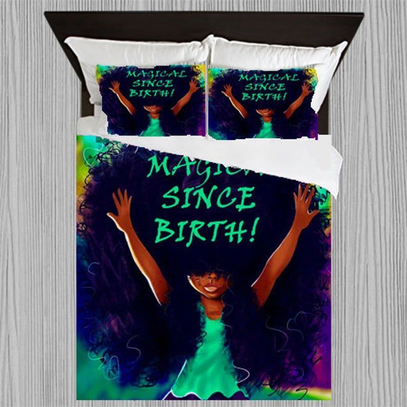Black Women Bedding Set
