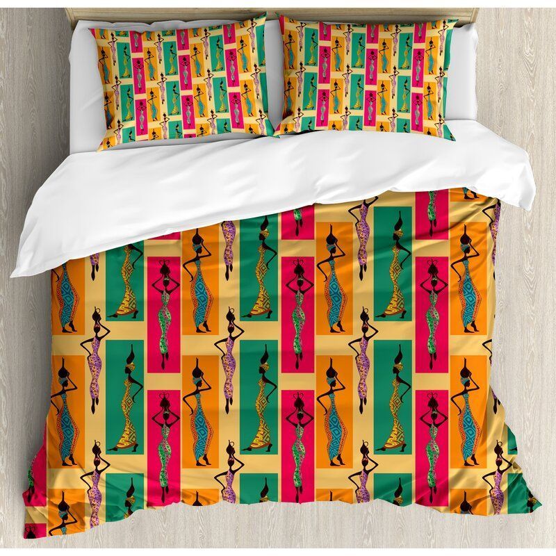Black Women Bedding Set