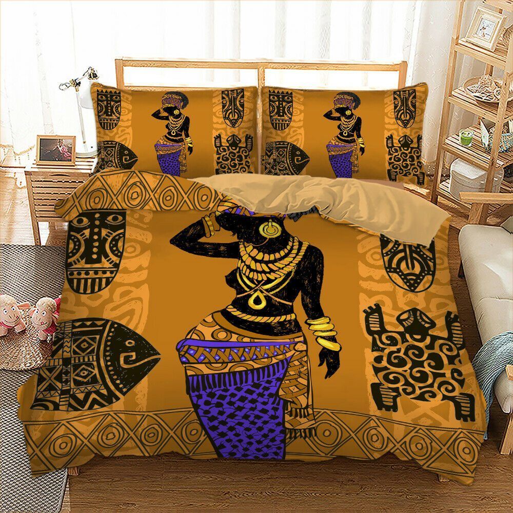 Black Women Bedding Set