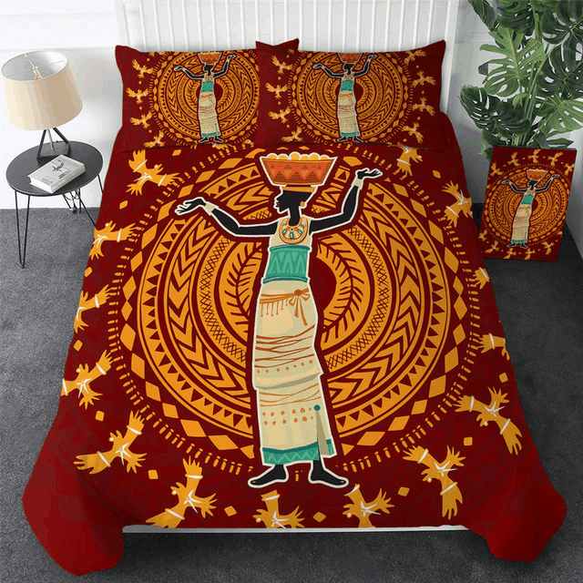 Black Women Bedding Set