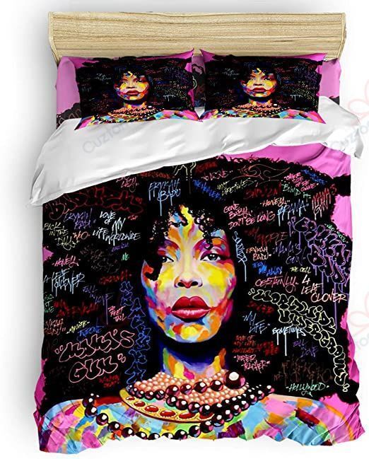 Black Women Freedom Bedding Set