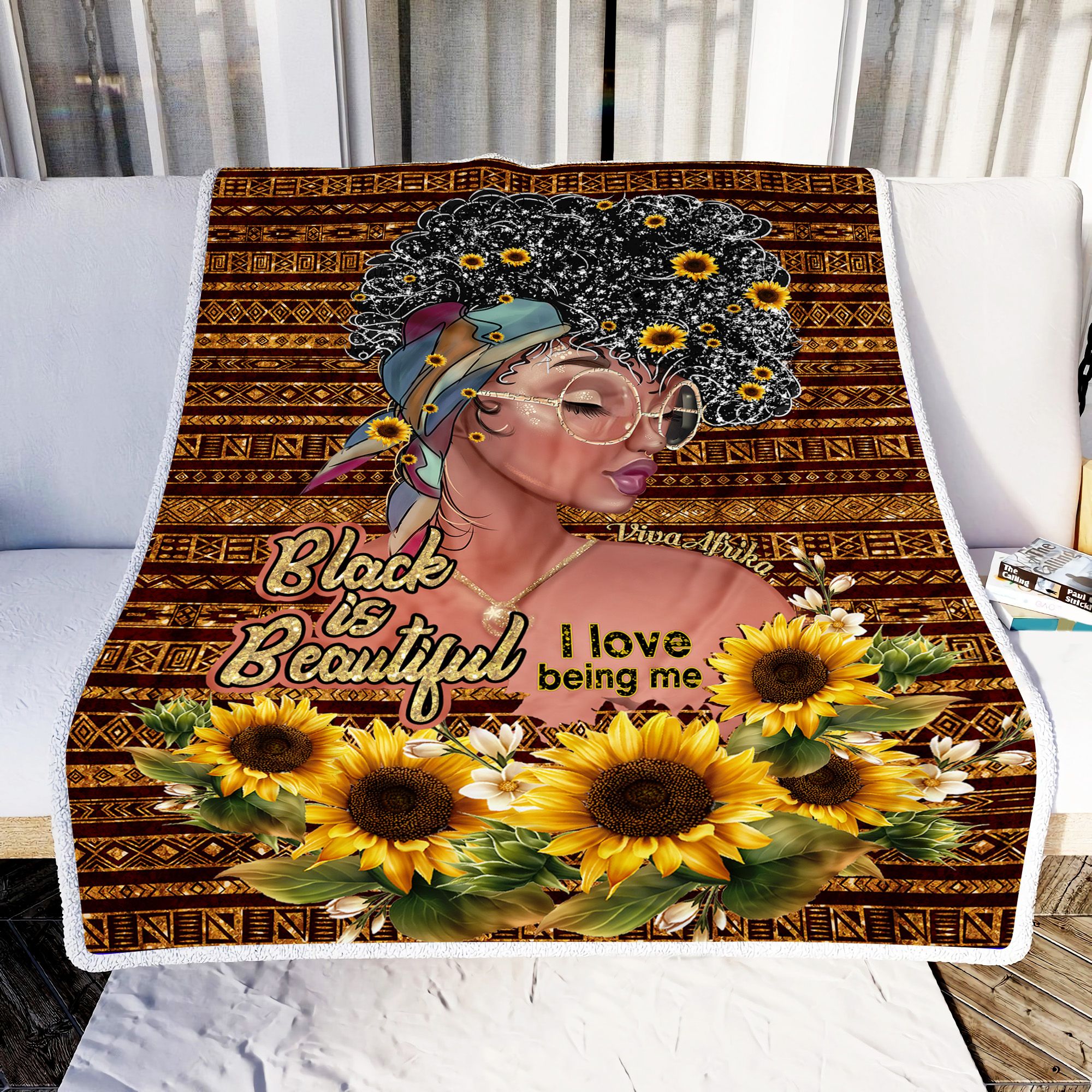 Black Women Is Beautiful Fleece Blanket