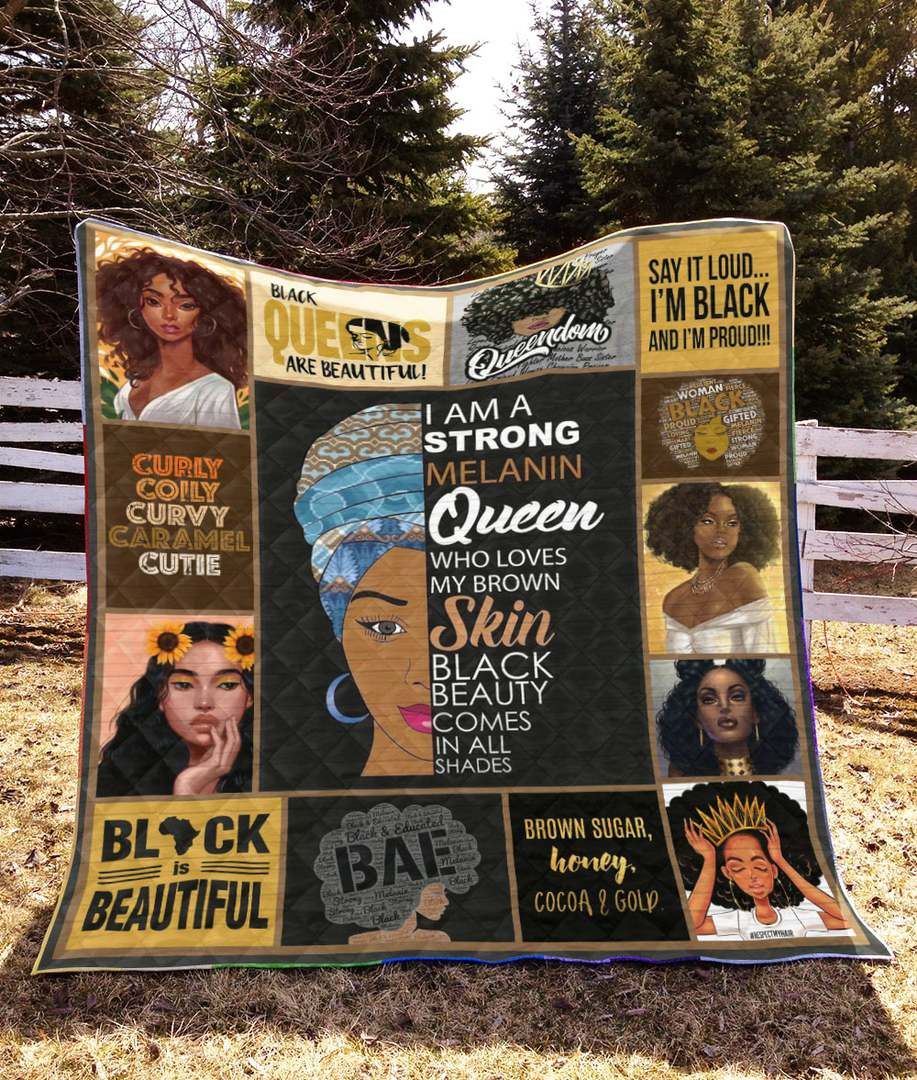 Black Women LI110704A TBG Quilt Blanket