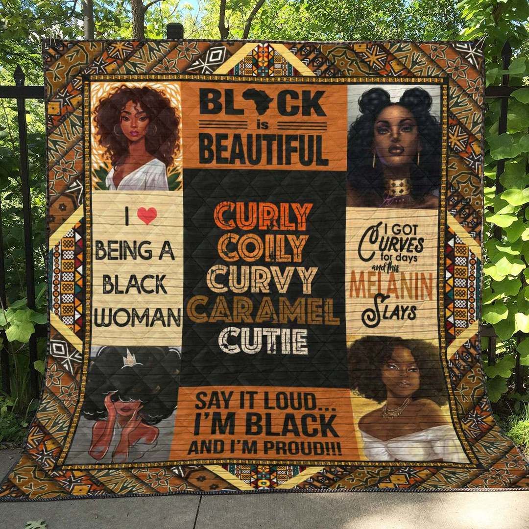 Black Women LI170705A TBG Quilt Blanket