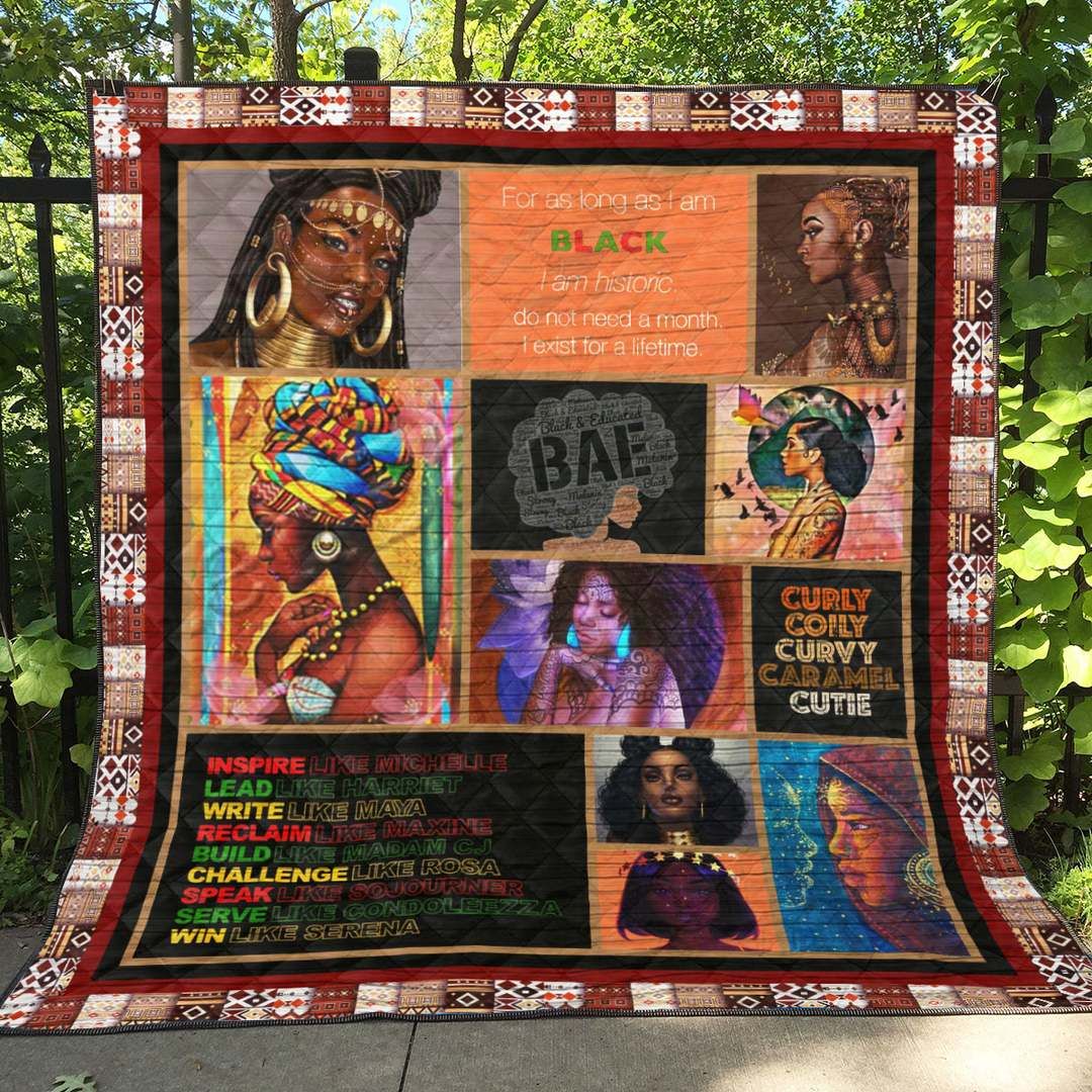 Black Women LI190705A TBG Quilt Blanket