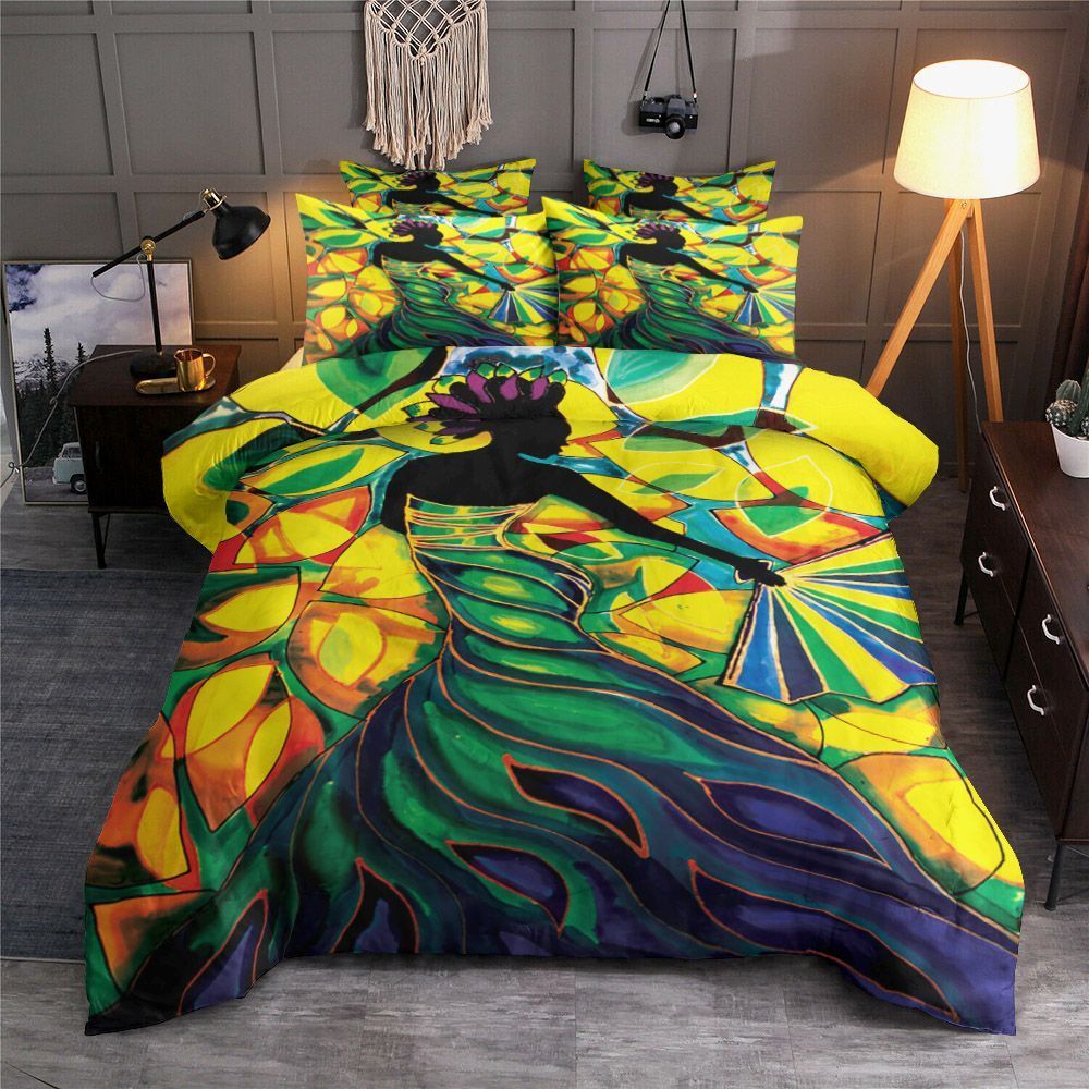 Black Women Bedding Set
