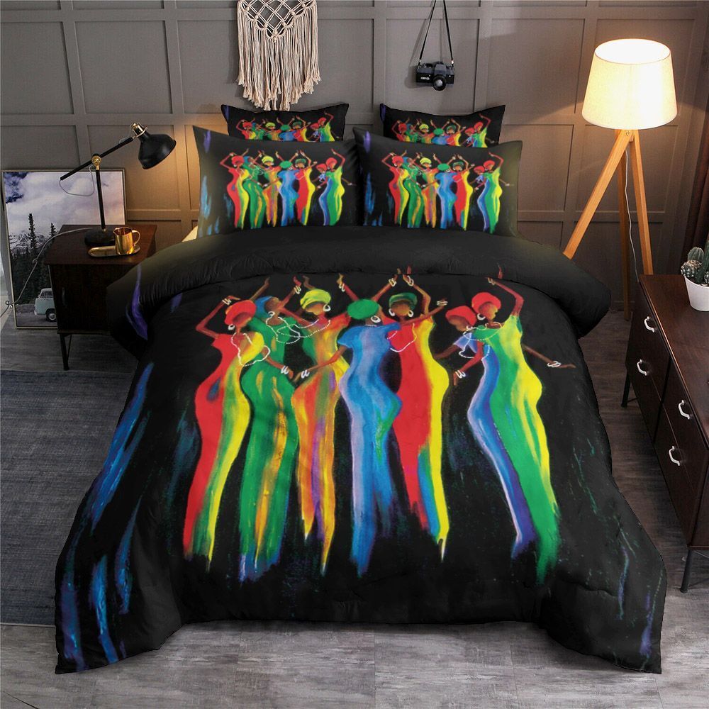 Black Women Bedding Set