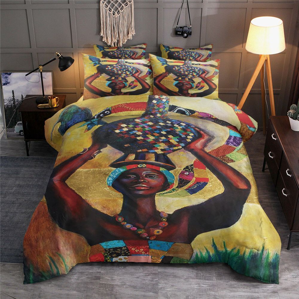 Black Women Bedding Set