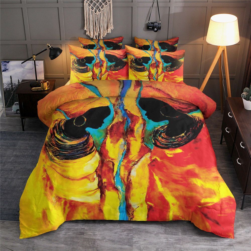 Black Women Bedding Set
