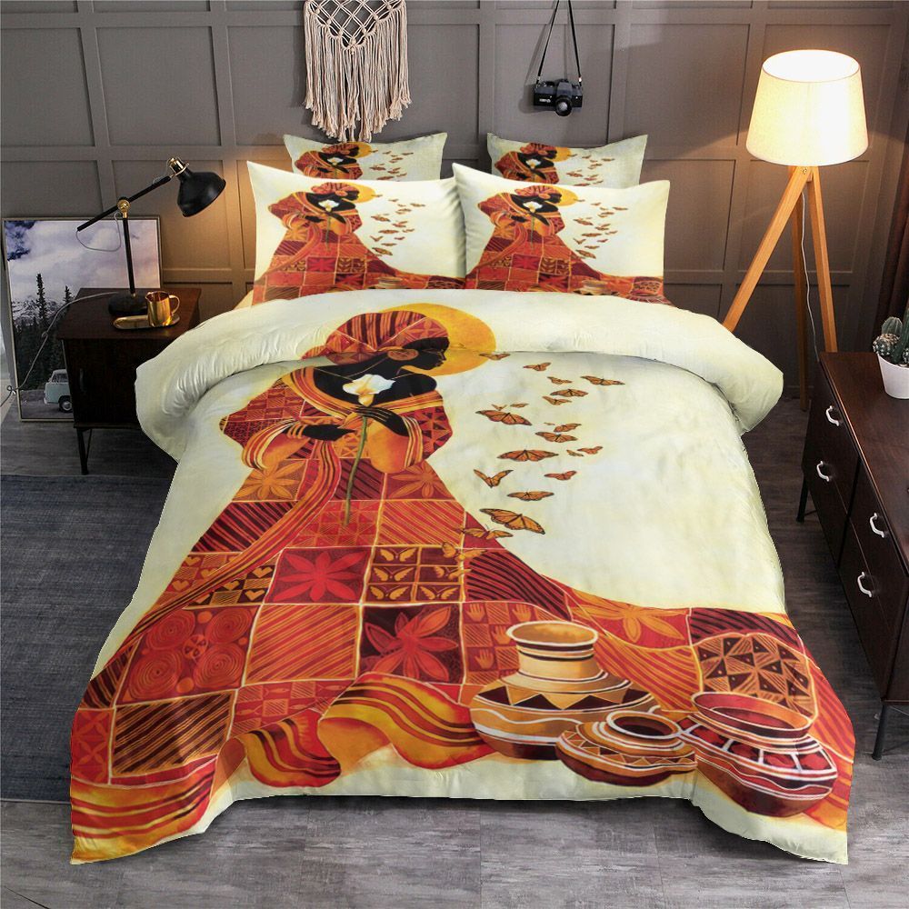 Black Women Bedding Set