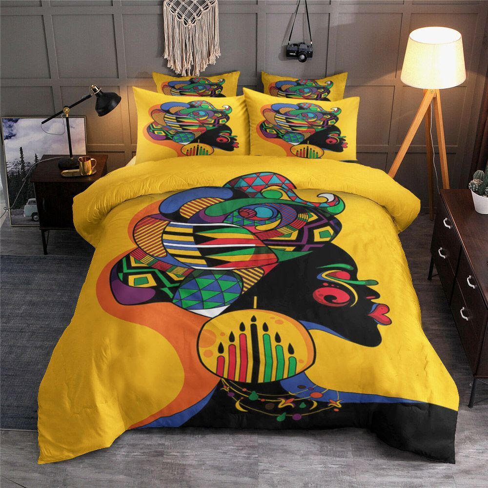 Black Women Bedding Set