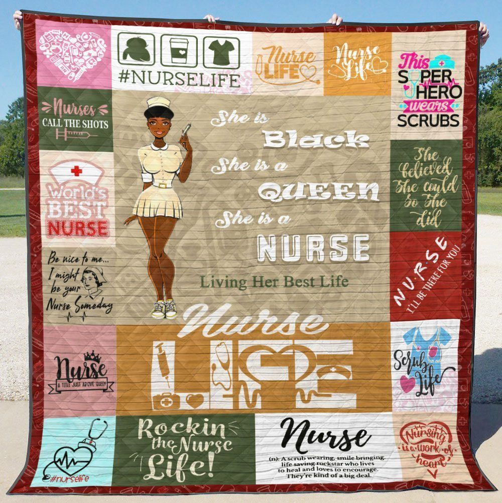 Black Women QH190702B TBG Quilt Blanket