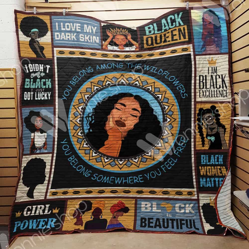Black Women Quilt Blanket DHC03021147TD