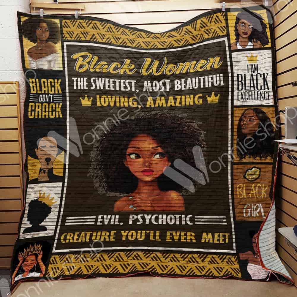 Black Women Quilt Blanket DHC03021162TD