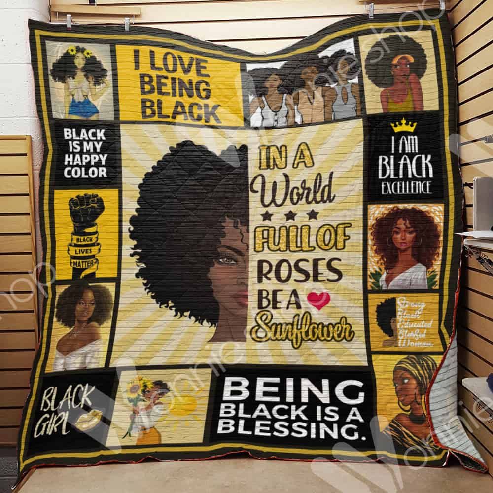 Black Women Quilt Blanket DHC03021163TD