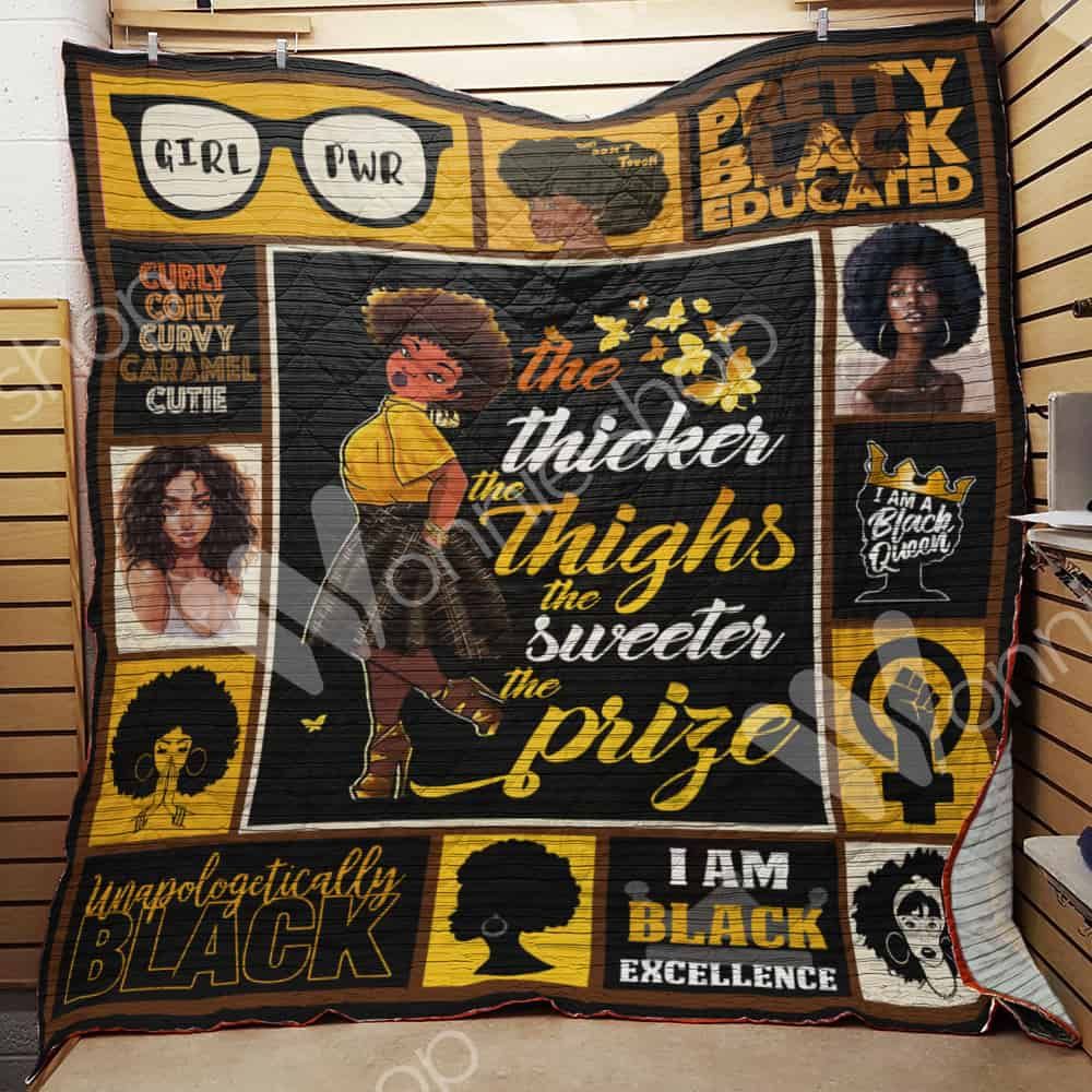 Black Women Quilt Blanket DHC03021301TD