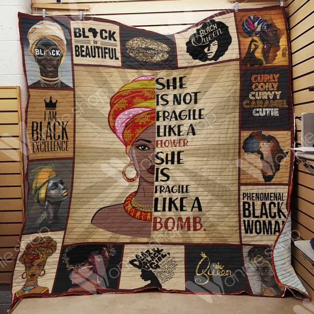 Black Women Quilt Blanket DHC03021307TD