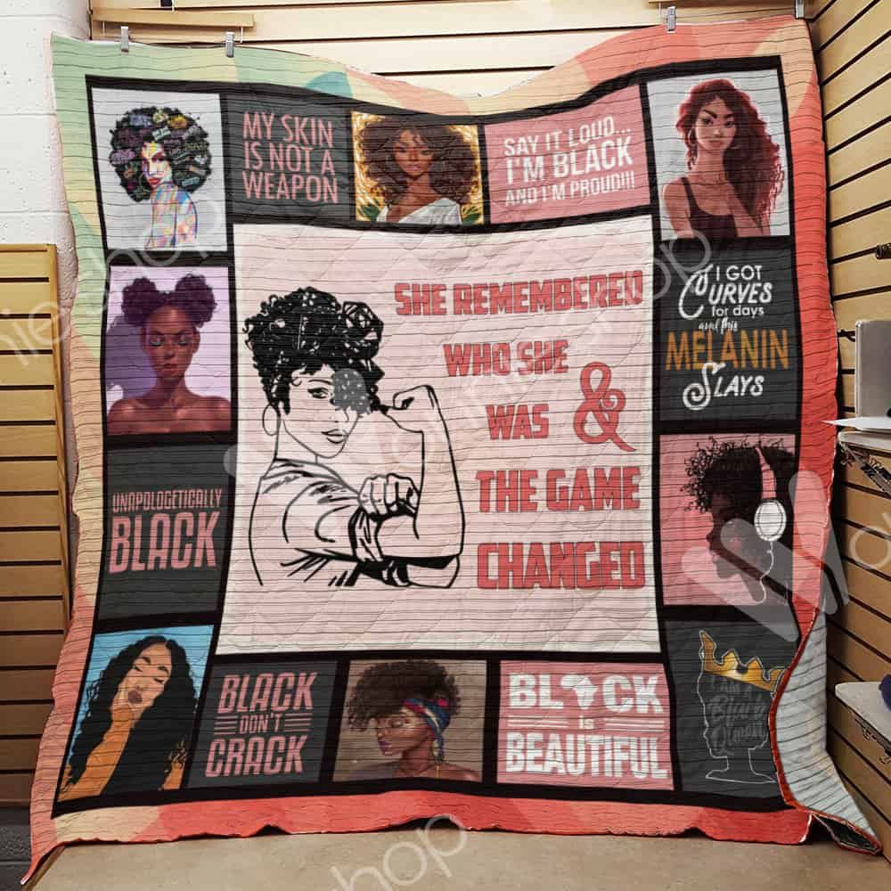 Black Women Quilt Blanket DHC0302992TD