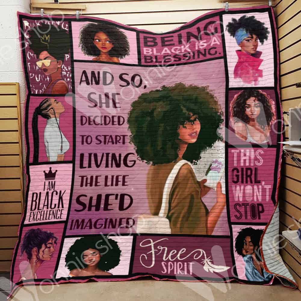Black Women Quilt Blanket DHC0602722TD