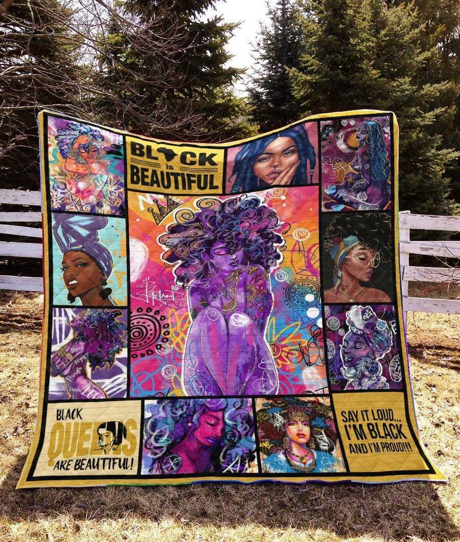 Black Women YE180706A TBG Quilt Blanket