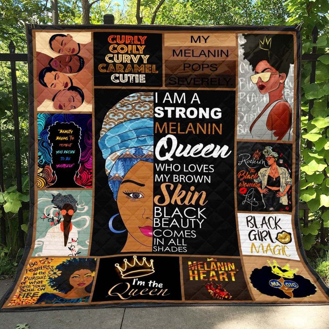 Black Women YE200703A TBG Quilt Blanket
