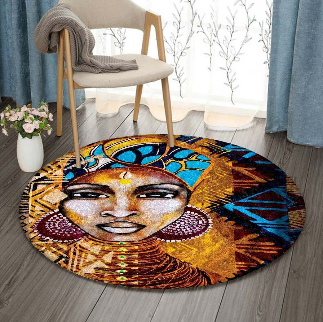 Blackwoman Round Carpet
